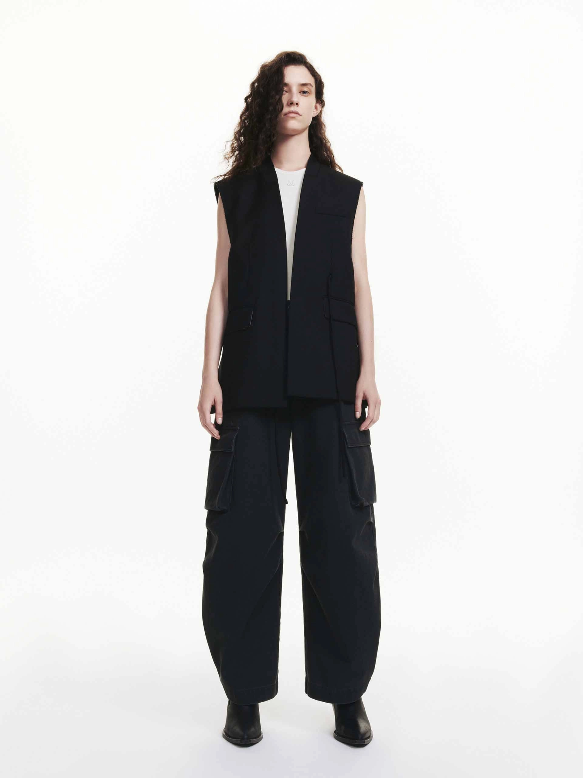 Wool Blend Long Waistcoat