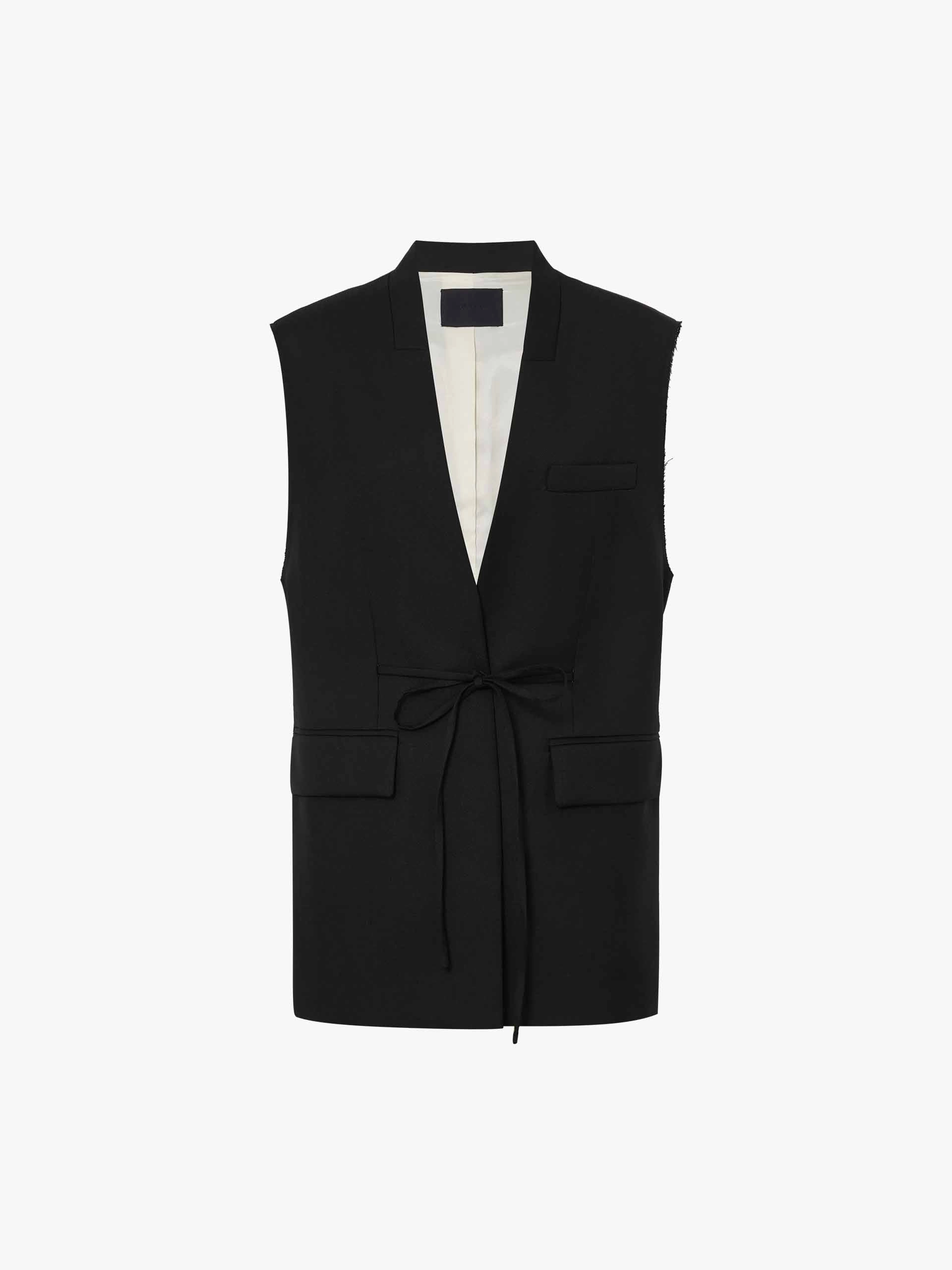 Wool Blend Long Waistcoat