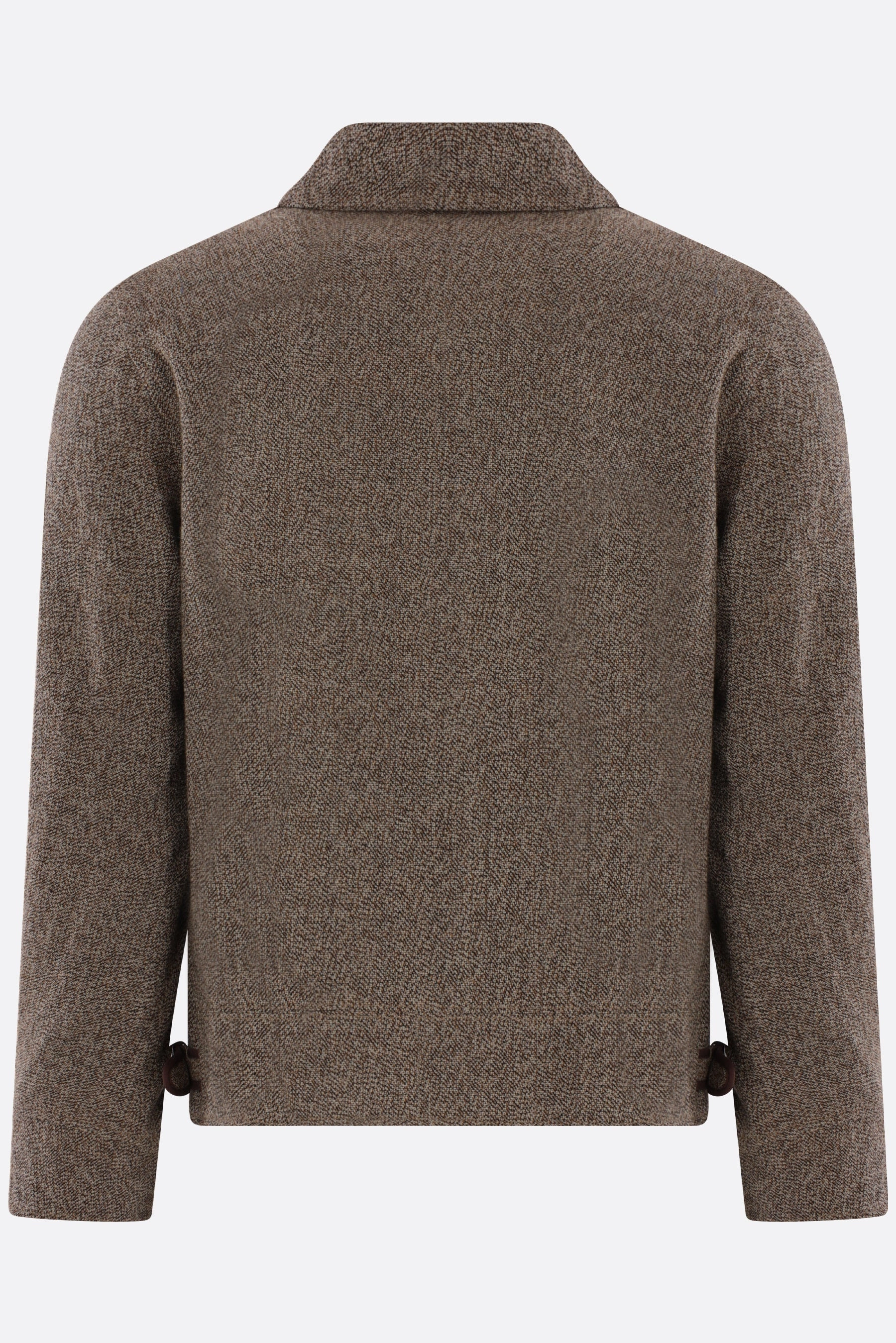wool full-zip jacket