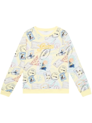 Yellow Post Stamps Print Active Top